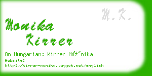 monika kirrer business card